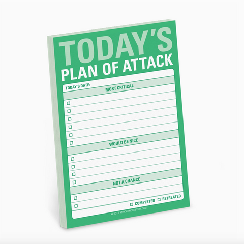 Today's Plan of Attack