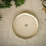 MeanWhile - Hand Painted Snack Plate - Holly
