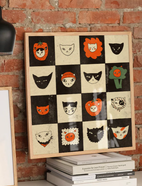 Enikő Eged Cat Bingo 2 Framed Print