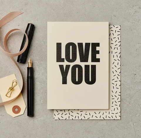 Love You Bold Card