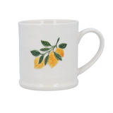 Lemon Branch Stoneware Mug