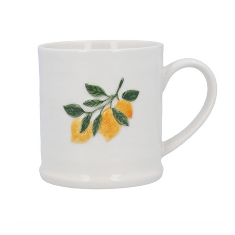 Lemon Branch Stoneware Mug