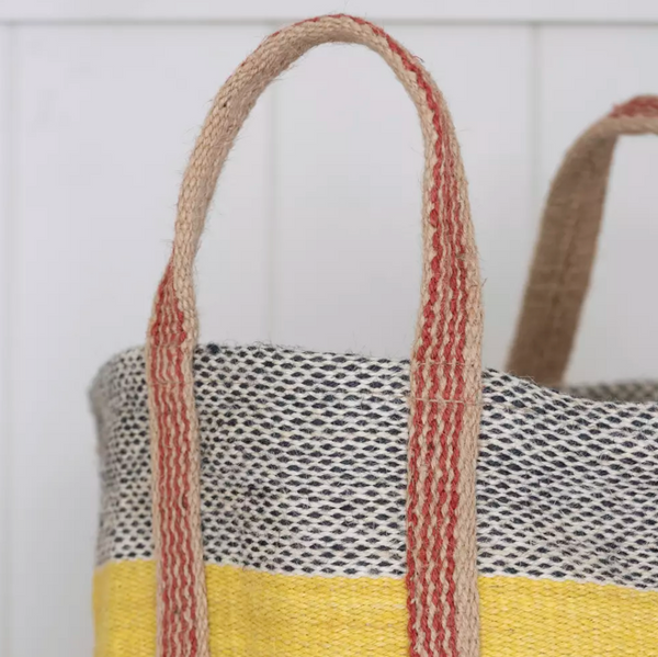 Jute Storage Bag Yellow