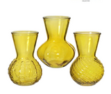 Vase Kristal 3 Smaragd - Pale Yellow