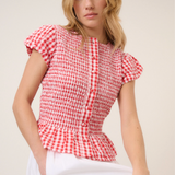 Nobody's Child Lana Top - Red Gingham