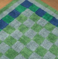 Ian Snow Nell Chequered Recycled Cotton Rug