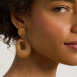 Feeka Elya Drop Earrings - Latte