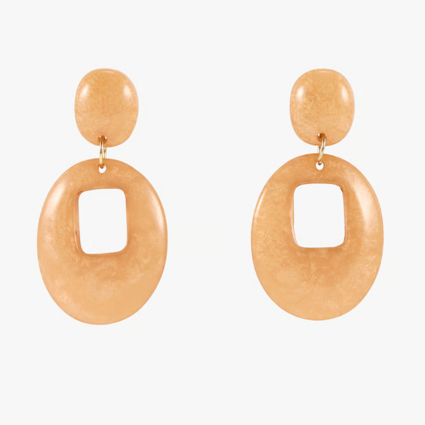 Feeka Elya Drop Earrings - Latte
