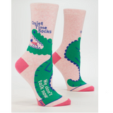 Blue Q 'Quiet Time Socks. We Don't Talk Now' Women's Socks