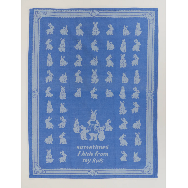 Blue Q 'Sometimes I Hide From My Kids' Tea Towel