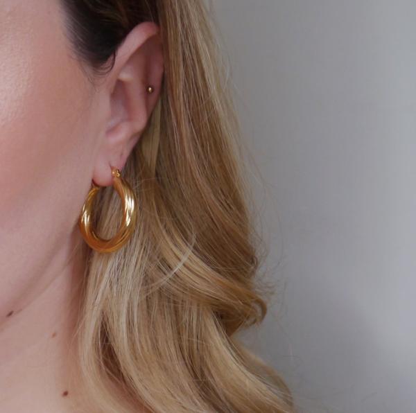 And Danu - Shearwater Hoop Earrings Large