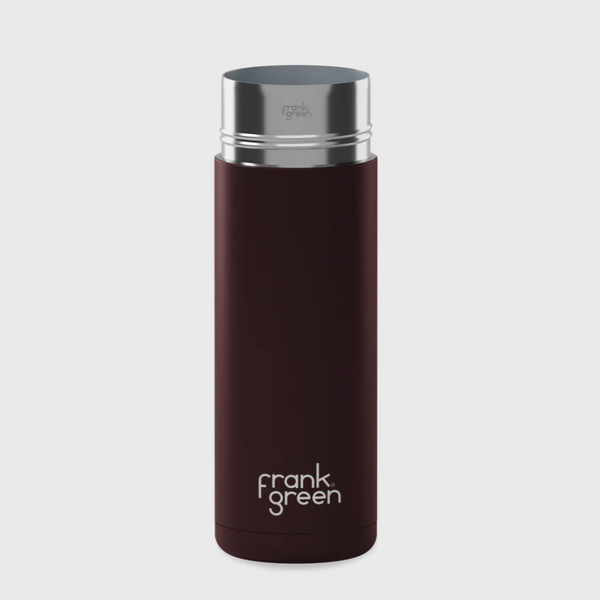Frank Green Ceramic Reusable Bottle Base - Chocolate (595ml)