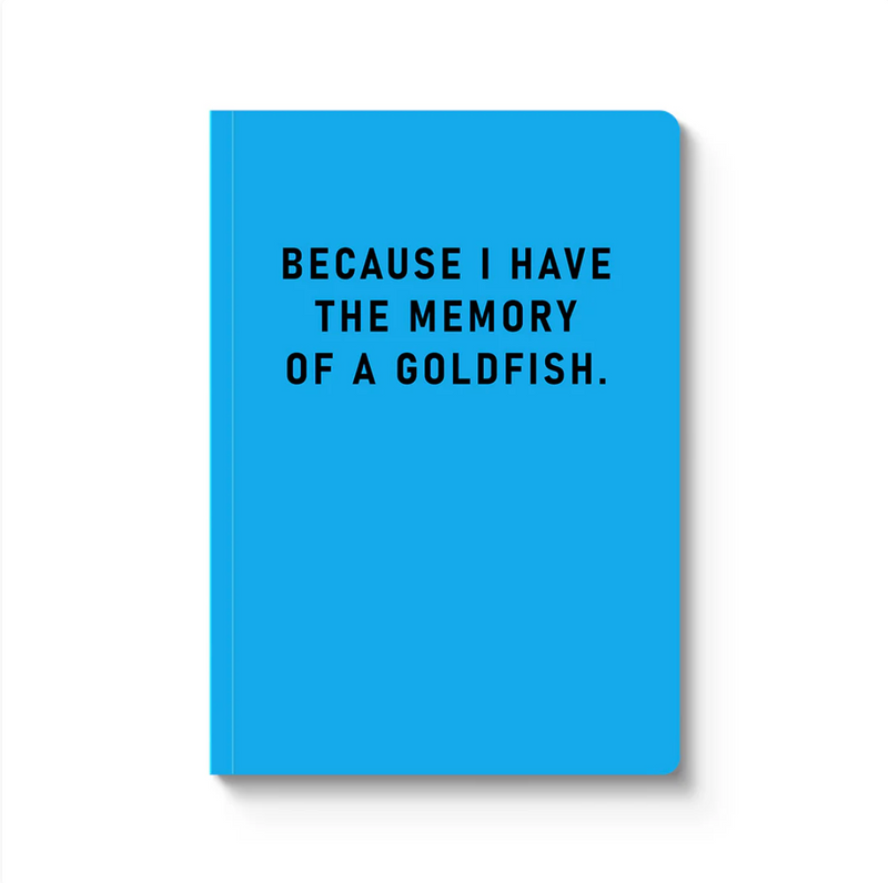 Memory Of A Goldfish Paperback Notebook (A5)