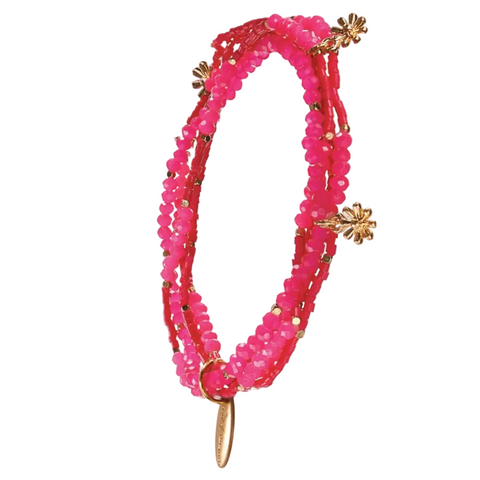 Hot Tomato Multi Strand Sizzler Bracelet - Fabulous Fuchsia
