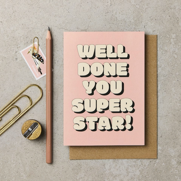 Katie Leamon Bubble Well Done You Superstar Card