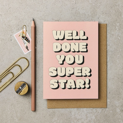 Katie Leamon Bubble Well Done You Superstar Card