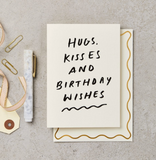 Katie Leamon Hugs Kisses an Birthday Wishes Card