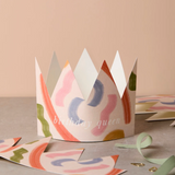 Katie Leamon Brushstroke Paper Crown Birthday Card