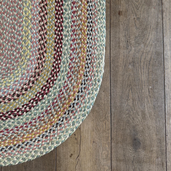 The Braided Rug Company Pampas Oval Jute Rug - 92x152cm