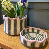 The Braided Rug Company Tulip Mini Basket - Fig