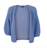 Black Colour Casey Cardigan - Sky Blue