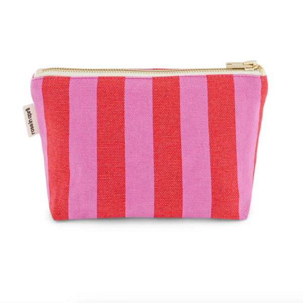 Rose in April Pouch Sofia Stripes - Orchid/Tomato