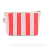 Rose in April Sofia Pouch Stripes Tomato/Candypink
