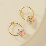 One & Eight Cherry Leaf Earrings