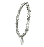 Hot Tomato Many Moons Bracelet - Worn Silver