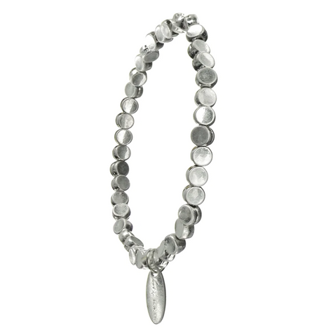 Hot Tomato Many Moons Bracelet - Worn Silver