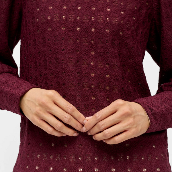 Object Laila Top - Wine