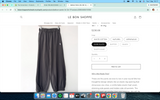 Le Bon Shoppe Balloon Pants - Dark Slate