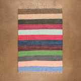 Daisy Snow Carnival Stripe Medium Recycled Rug