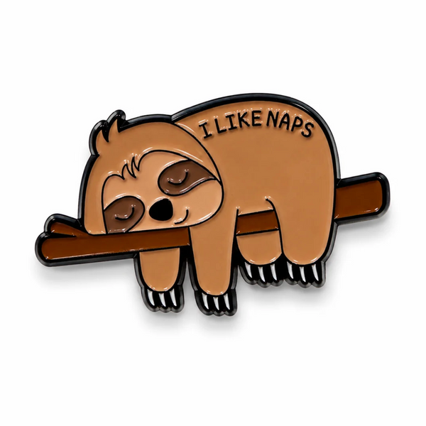 'I like naps' Sloth Enamel Pin