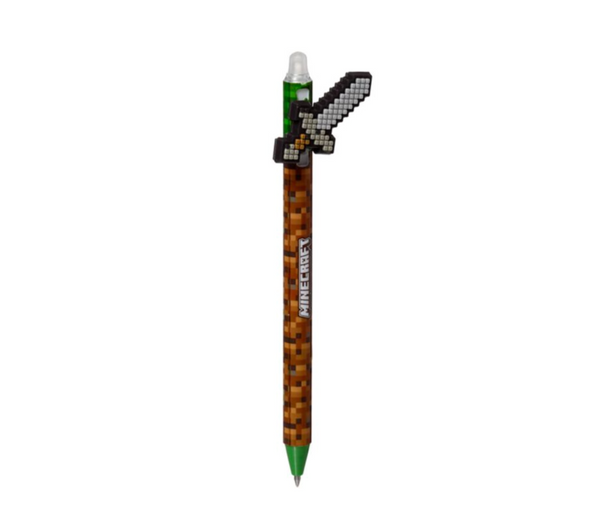 Minecraft Tools Erasable Pen with Silicone Topper 275