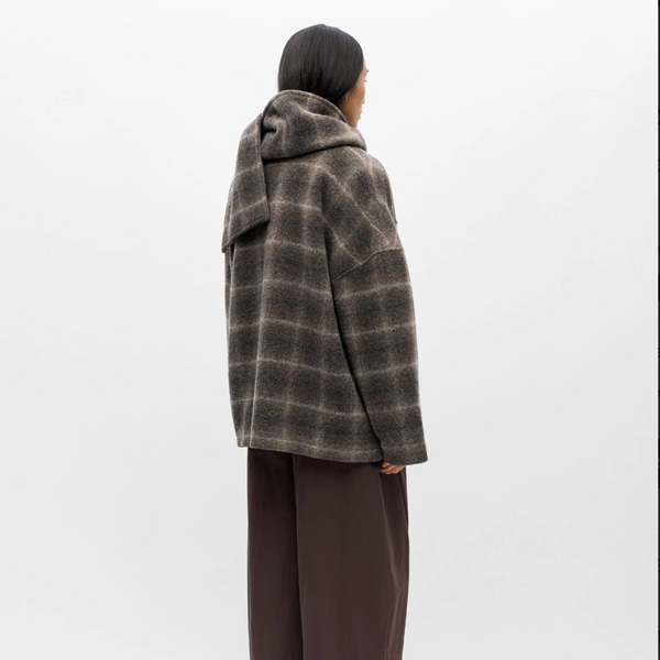 Object Maise Scarf Jacket - Carafe Check