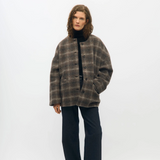 Object Maise Scarf Jacket - Carafe Check