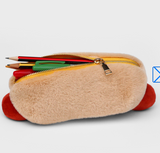 SUCKUK Plush Hot Dog Zip Pouch