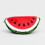 SUCKUK Plush Watermelon Zip Pouch
