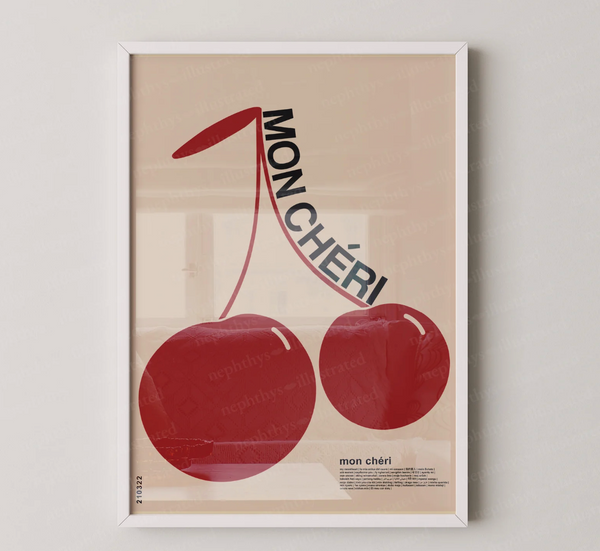Nephthys Illustrated 'Mon Cheri' Print