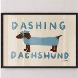 Nephthys Illustrated 'Dashing Dachshund' Print