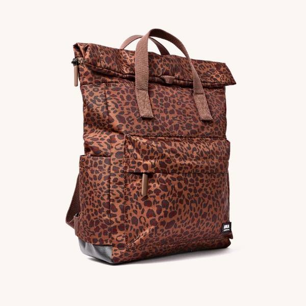 ROKA Canfield Backpack in Mini Leopard - Medium