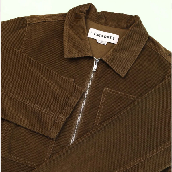 L.F.Markey Dominic Boilersuit Corduroy - Dark Olive