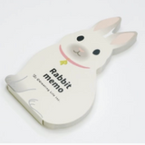 Greeting Life - Memo Pad - Die Cut Rabbit flat
