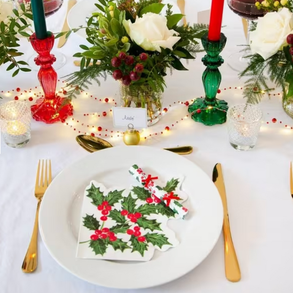 Botanical Holly Napkins (20 Pack)