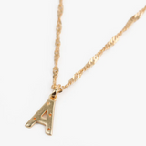 My Doris Initial Necklace - Gold
