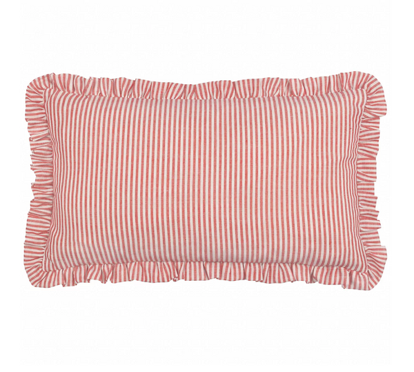 Les Fruites Embroidered Ruffle Cushion - Lemons