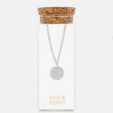 One & Eight Silver Daisy Necklace