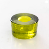 Glass Candleholder - Lime Green