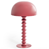Terracotta Pink Large Ribbed Table Lamp